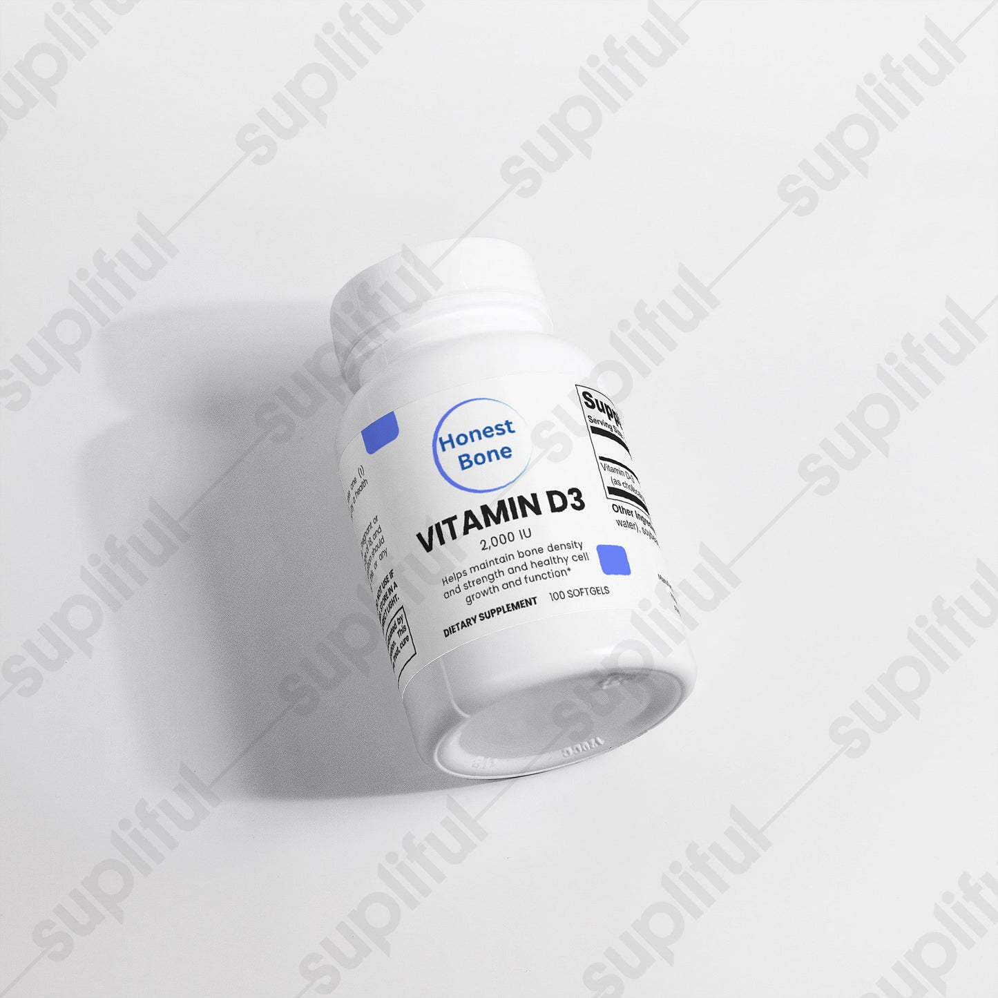 Vitamin D3 2,000 IU - Bone Support and Improve Calcium Absorption