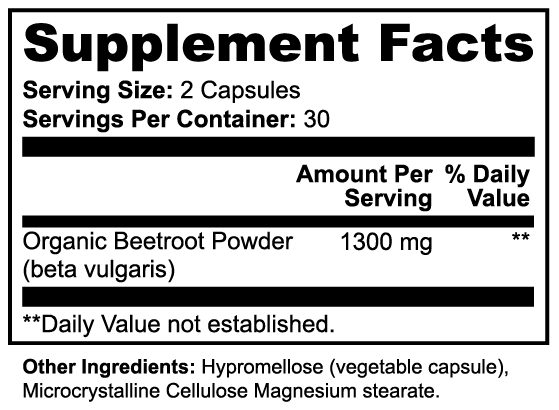 Beetroot - Natural Nitrates Extract for Blood Pressure and Muscle Recovery