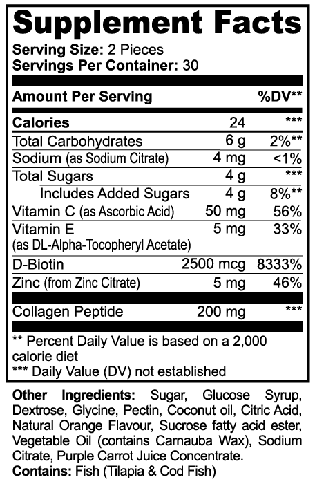 Collagen Gummies (Adult) - All-In-One Bone, Skin, and Joint Support